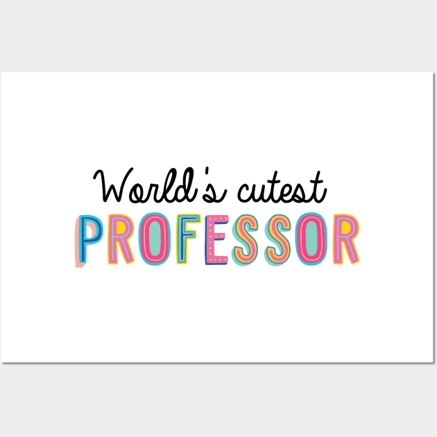 Professor Gifts | World's cutest Professor Wall Art by BetterManufaktur